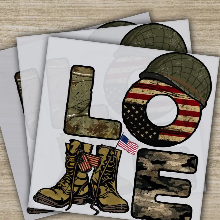 4TH Of July America Soldier Fourth of July Independence Ready to Press Personalized DTF Transfers Heat Press DTF