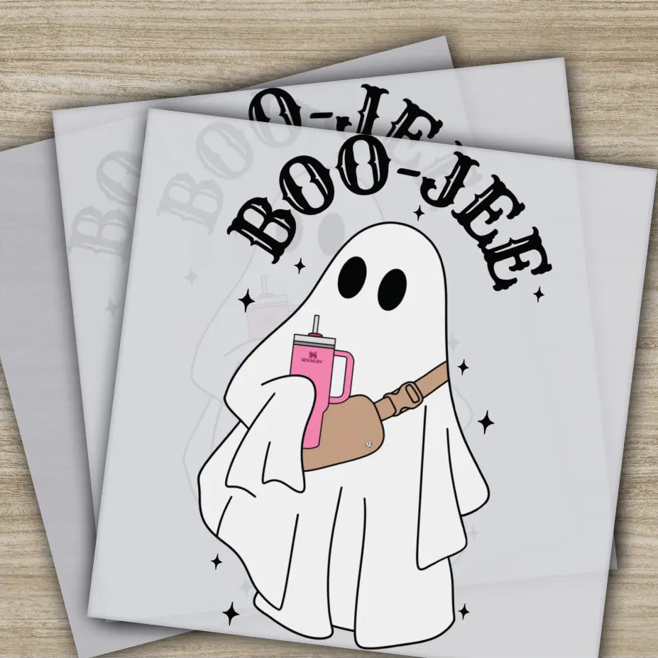 Boo Jee Halloween Transfers Ready to Press Personalized DTF Transfers For Family Gifts Heat Press DTF Transfers