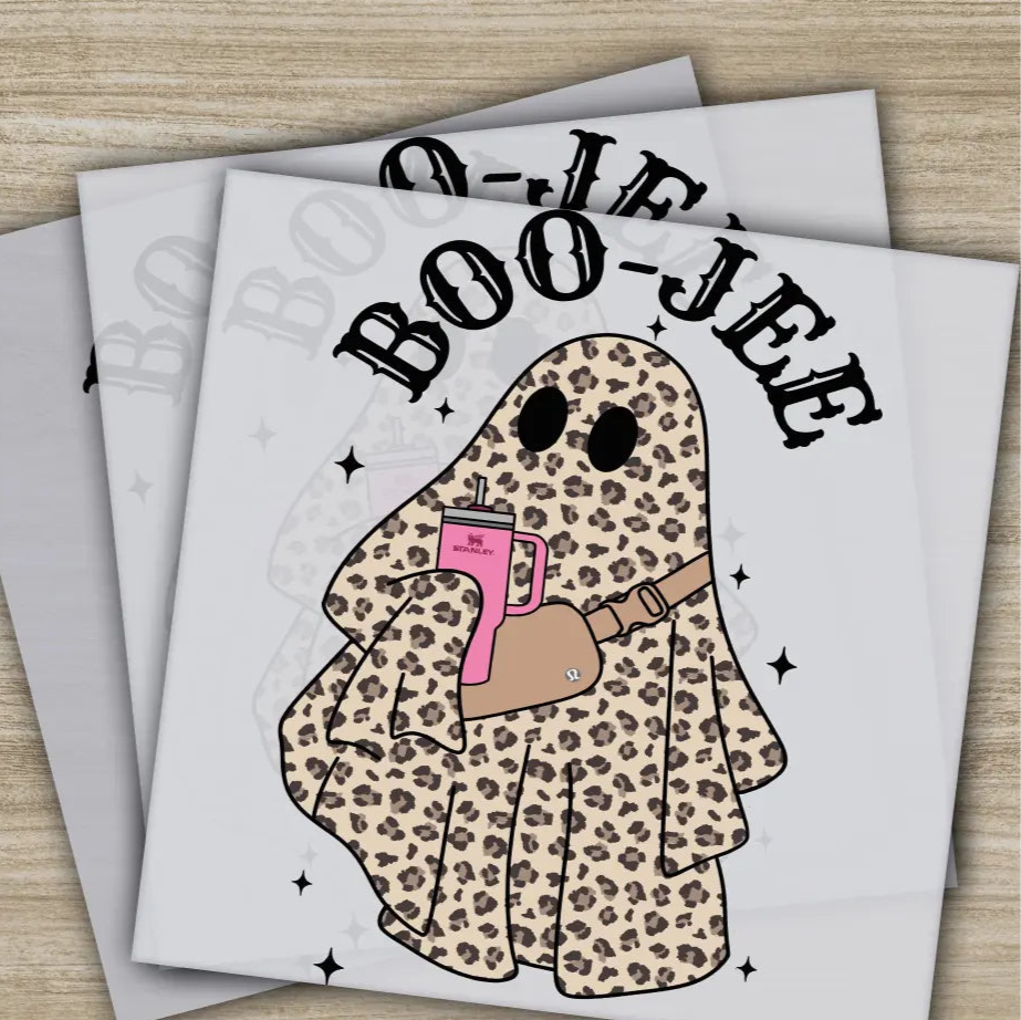 Boo Jee Halloween Transfers Ready to Press Personalized DTF Transfers For Family Gifts Heat Press DTF Transfers
