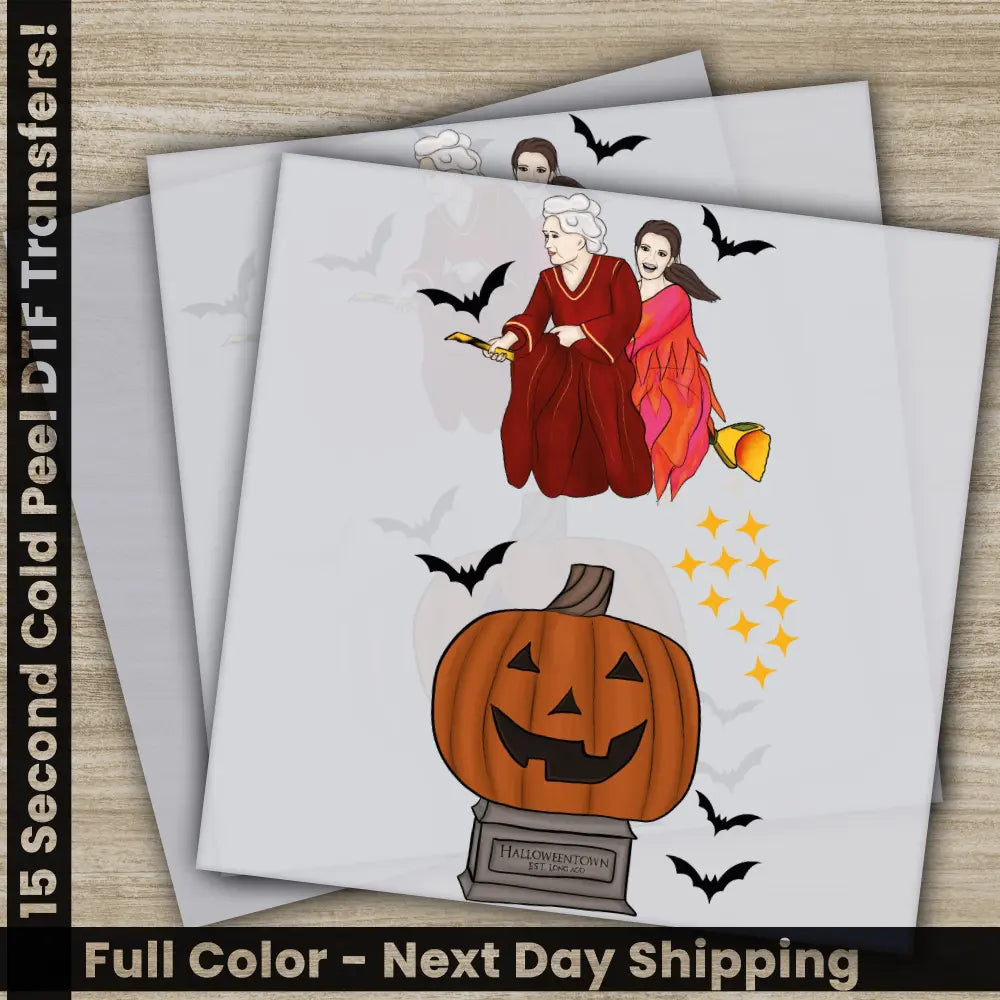 Halloween Transfers Ready to Press Personalized DTF Transfers For Family Gifts Heat Press DTF Transfers