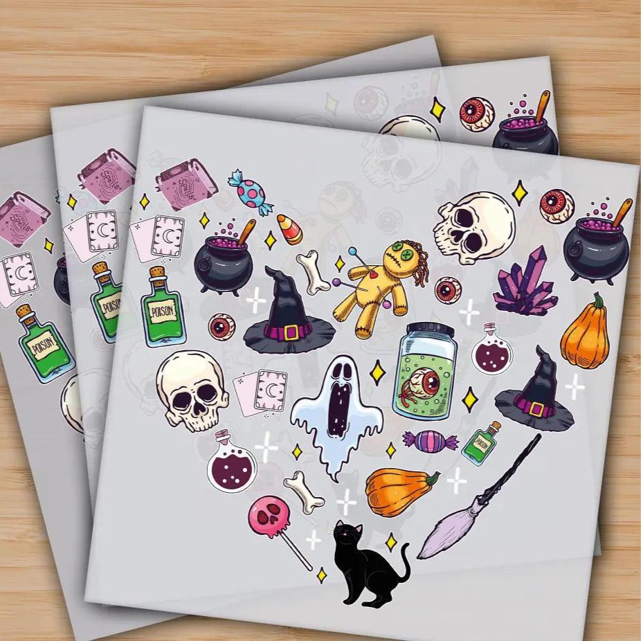 Happy Halloween Spooky Season Ready to Press Personalized Gifts Sublimation DTF Prints Trendy DTF Prints Ready