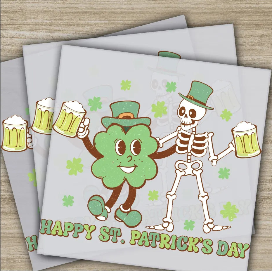 Happy St. Patrick’s Day St. Patrick’s Day Transfers Ready to Press Personalized DTF Transfer St. Patrick’s Gift Heat