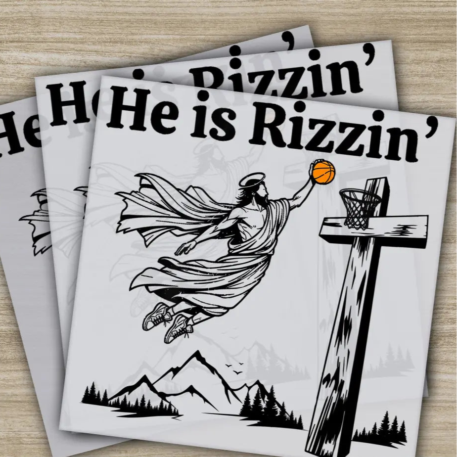 He Is Rizzin’ Funny Easter Day Ready to Press Personalized DTF Transfers Heat Press DTF Transfer