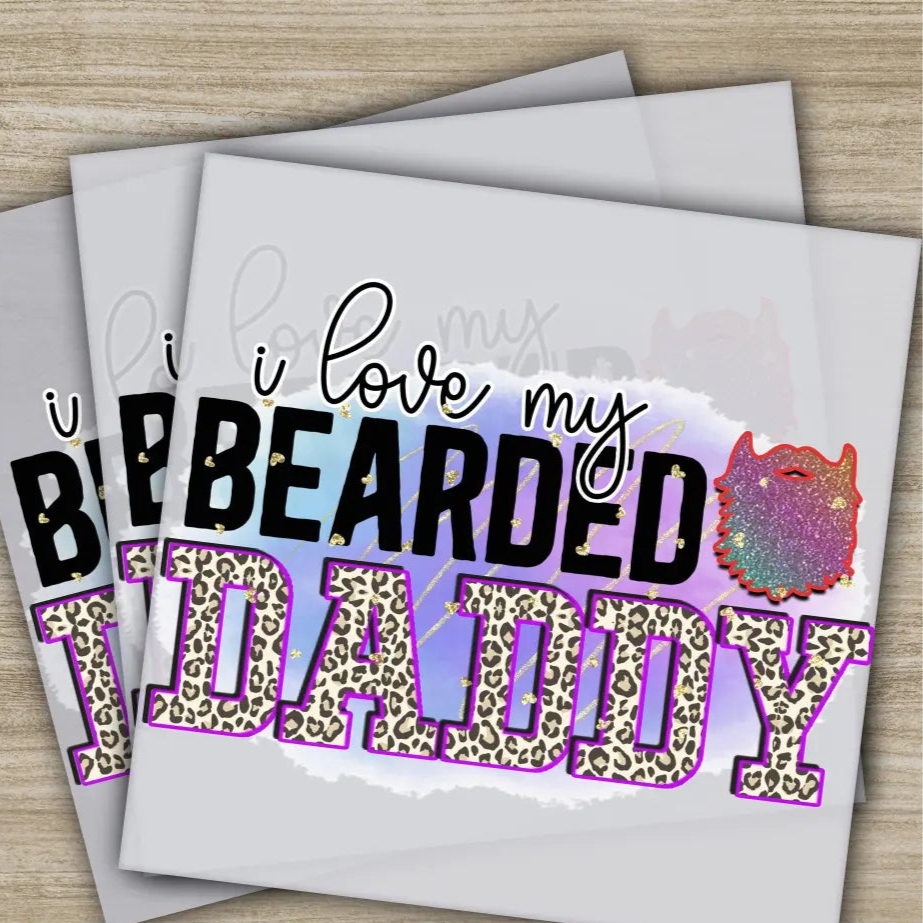 I Love My Daddy Fathers Day Transfers Ready to Press Personalized DTF Transfers Father’s Day Gifts Heat Press DTF