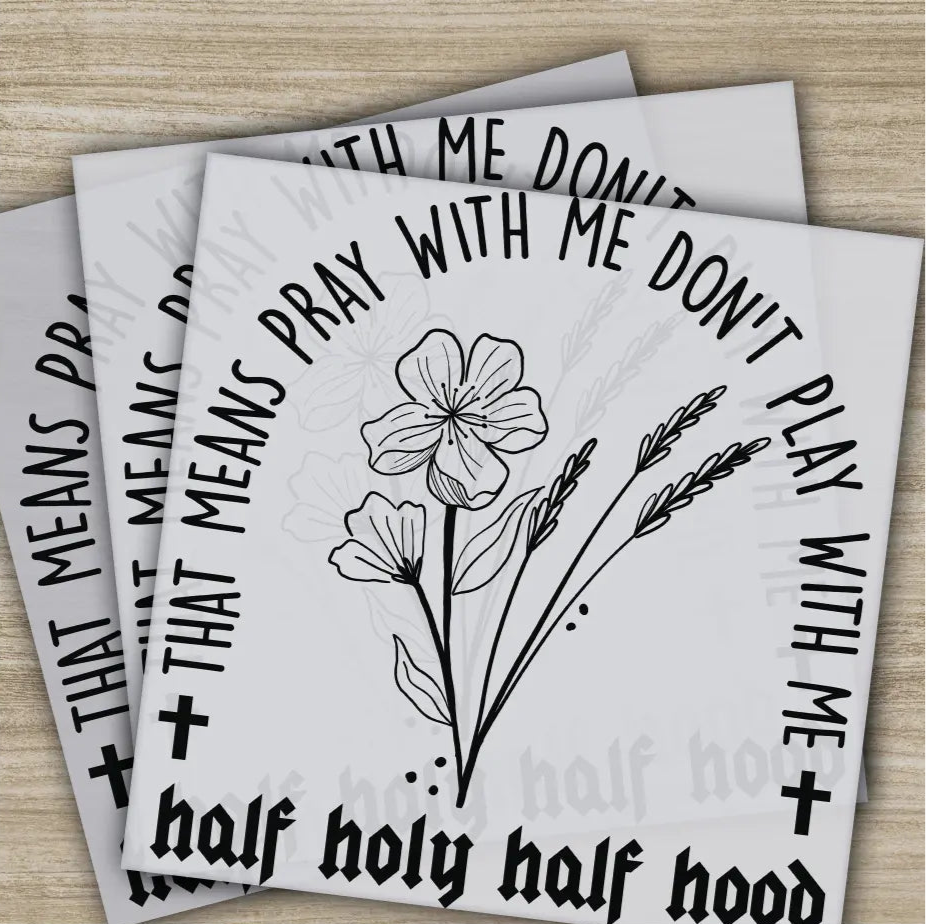 Religion Jesus Christian True Story God Say I Am Cross,Ready to Press Personalized DTF Transfer s Heat Press DTF