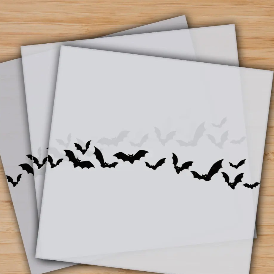 Spooky Halloween Bats Ready to Press Personalized Gifts Sublimation DTF Prints Trendy DTF Prints Ready for Press High