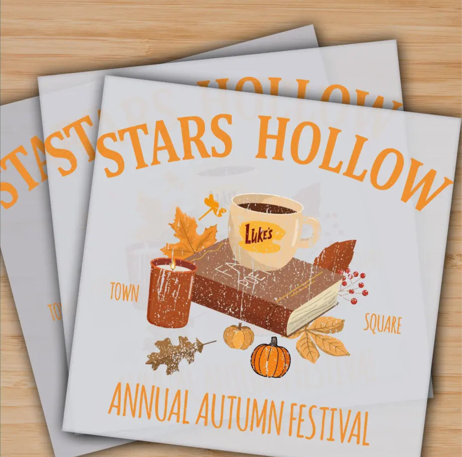 Stars Hollow Annual Autumn Festival Ready to Press Personalized Gifts Sublimation DTF Prints Trendy DTF Prints Ready