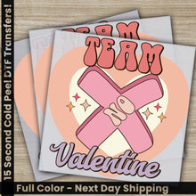 Load image into Gallery viewer, a valentine card with a pink ribbon on it
