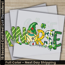 Load image into Gallery viewer, a st patrick&#39;s day greeting card with the word nurse
