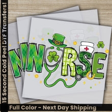Load image into Gallery viewer, a card with the words nurse and a green hat

