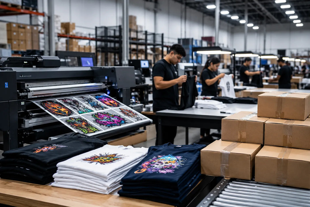 White label DTF fulfillment services helping apparel brands scale with custom t-shirt printing, blind shipping, and nationwide fulfillment from Austin Texas.
