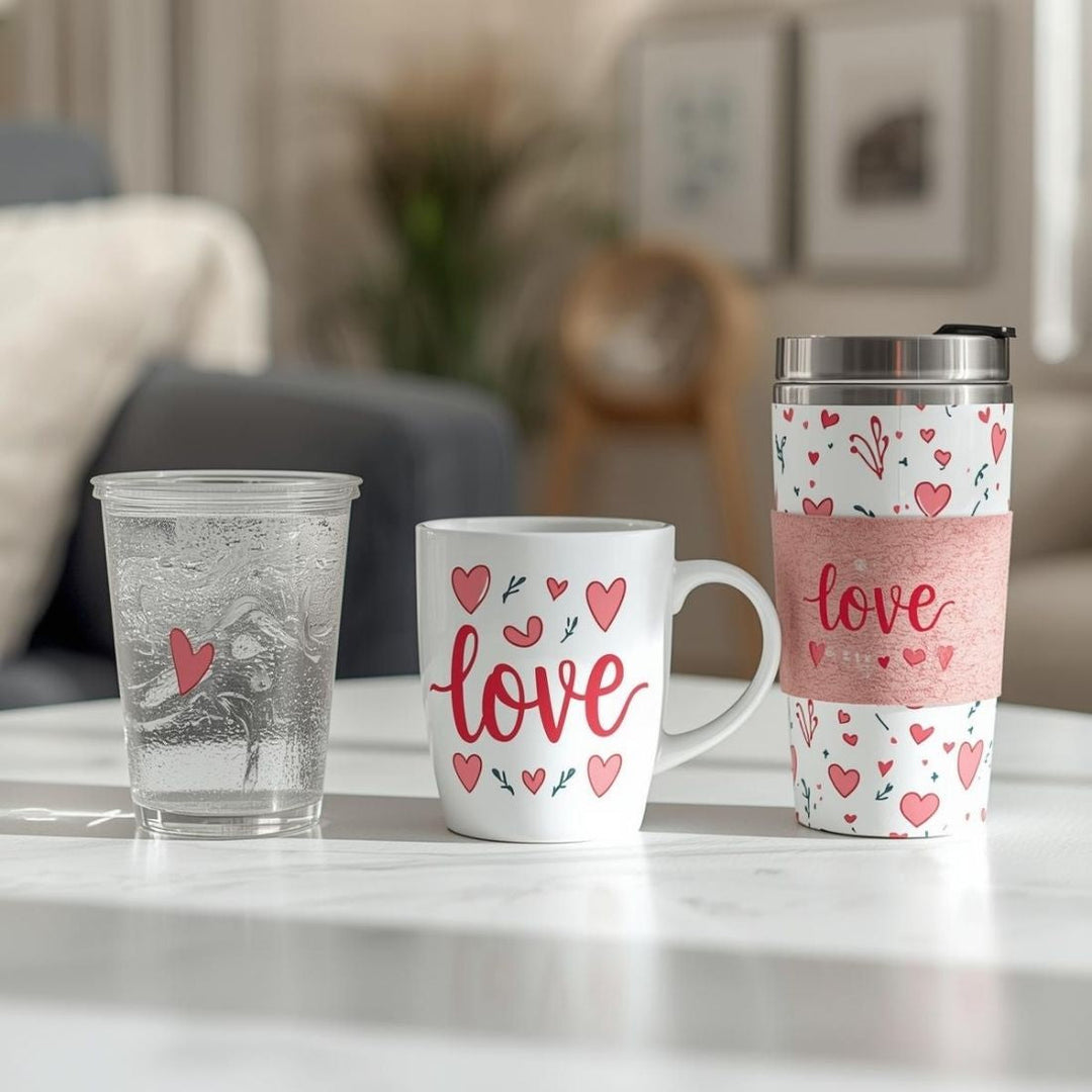 Ready to apply UV DTF cup wrap design for 16oz tumbler