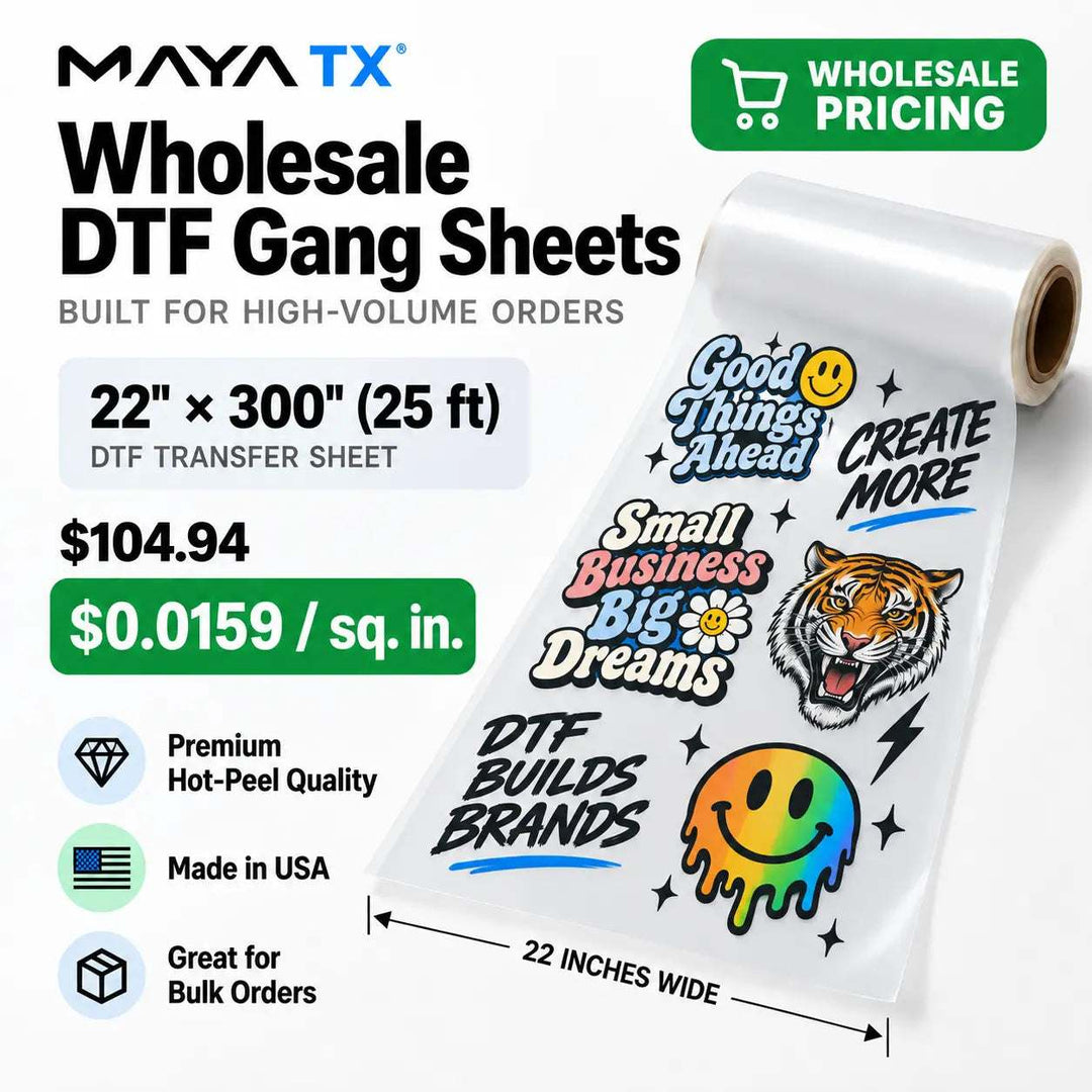 Wholesale DTF Transfers & Bulk Gang Sheets