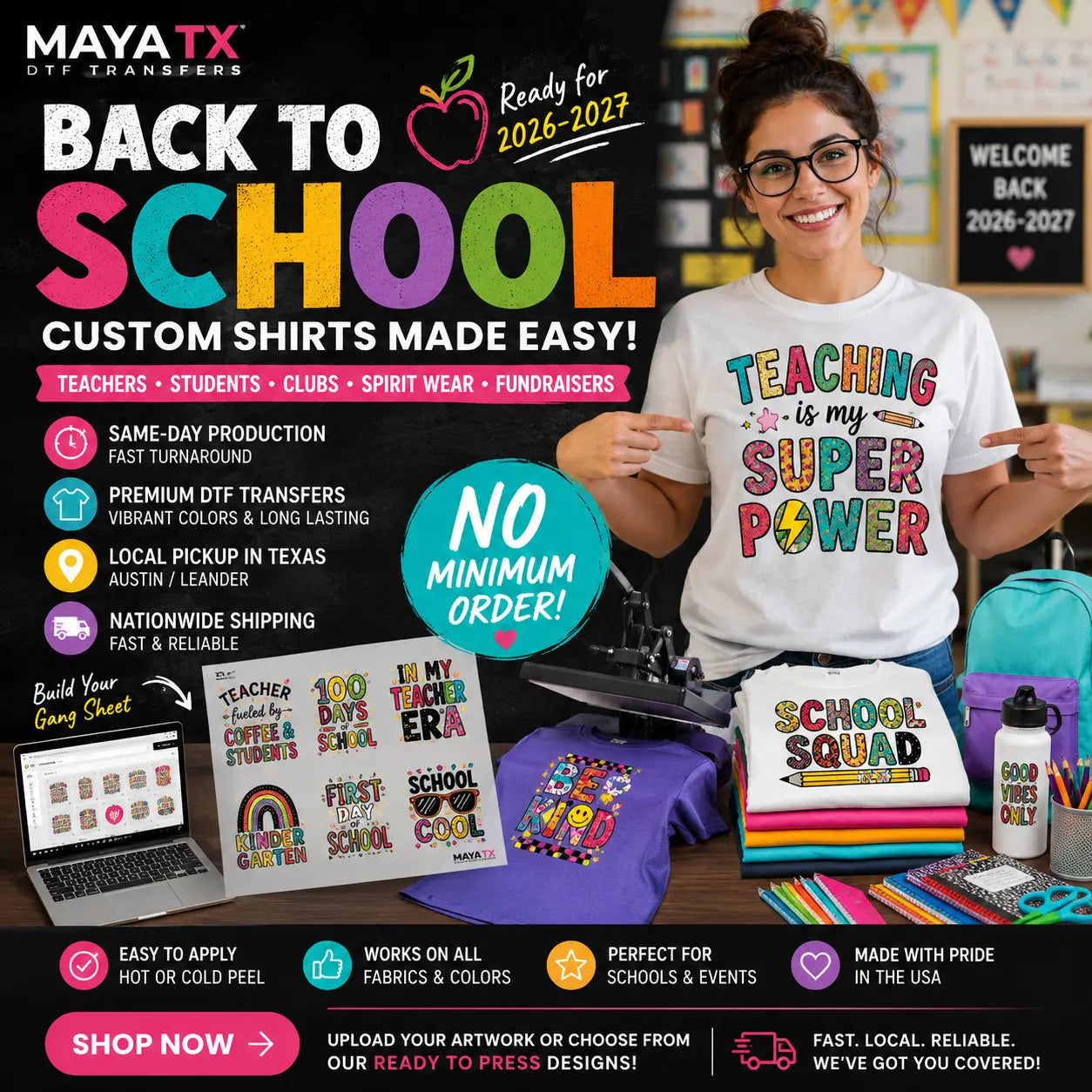 Custom School Shirts