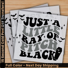 Load image into Gallery viewer, a set of three black and white halloween stickers
