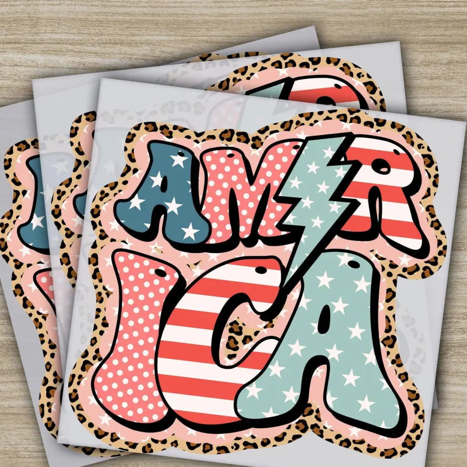 4TH Of July America Fourth of July Independence Ready to Press Personalized DTF Transfers Heat Press DTF Transfers