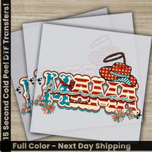 Load image into Gallery viewer, 4th of July American Mama Fourth ofJuly Ready to Press Personalized DTF Transfers Heat Press DTF Transfers
