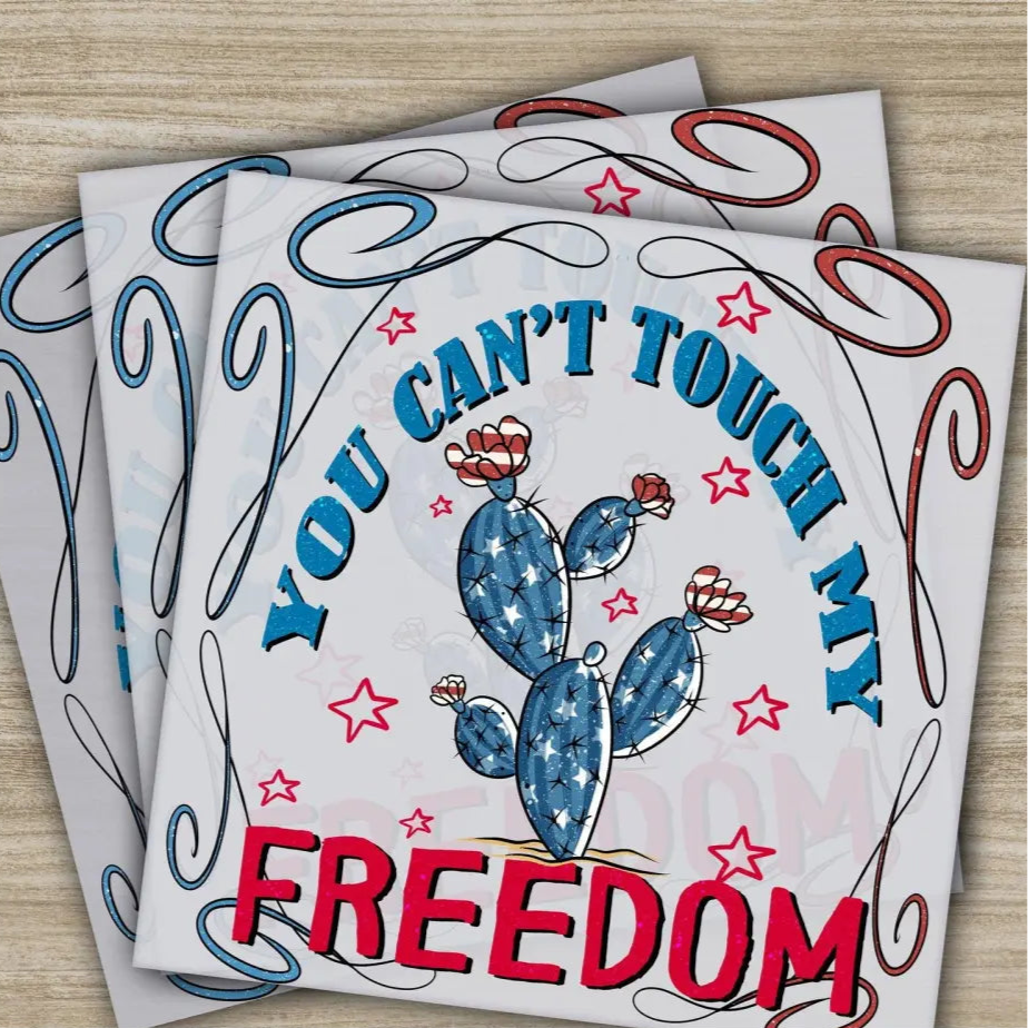 4th of July Freedom Fourth ofJuly Ready to Press Personalized DTF Transfers Heat Press DTF Transfers
