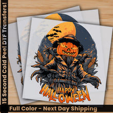 Load image into Gallery viewer, a halloween card with a pumpkin on it
