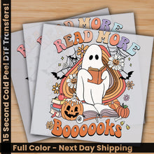 Load image into Gallery viewer, Read More Boooks, Spooky Books, Ghost Book, Cute Ghost, Ready to Press, Personalized Gifts, Sublimation DTF Prints, Trendy DTF Prints, Ready for Press, High Quality, Fast Shipping - MAYA TX
