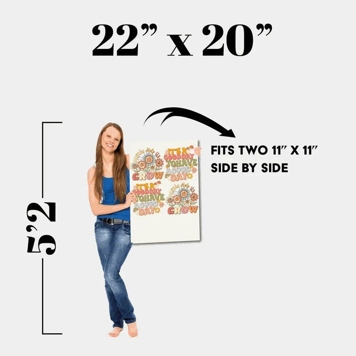 Build Your Own DTF Gang Sheet layout example for custom apparel printing