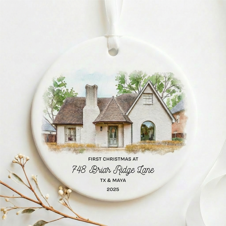 Custom First christmas Ornament