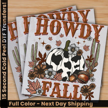 Load image into Gallery viewer, two fall coloring pages with a cow and pumpkin
