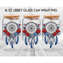 Load image into Gallery viewer, America Vibes UV DTF Wrap For 4th Of July Glass Cup 16oz Glass Cup Cute Stickers For July Cups Gift Sticker Cup
