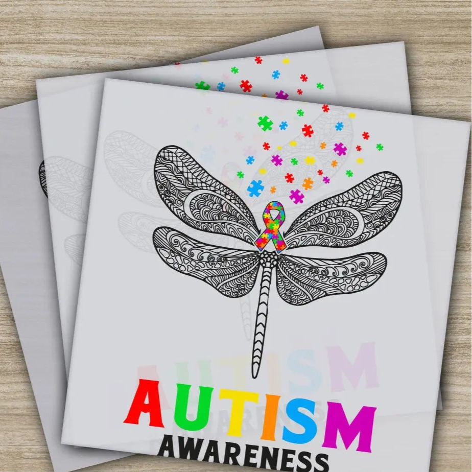 Autism Awareness Inclusion Ready to Press Personalized DTF Transfers Heat Press DTF Transfer