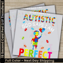 Load image into Gallery viewer, Autism Awareness Inclusion Ready to Press Personalized DTF Transfers Heat Press DTF Transfer
