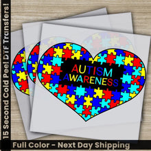 Load image into Gallery viewer, Autism Awareness Inclusion Ready to Press Personalized DTF Transfers Heat Press DTF Transfer
