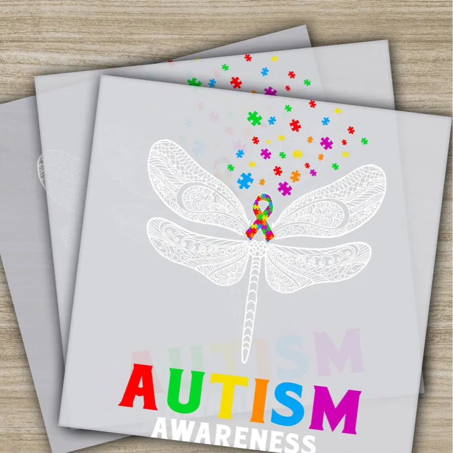 Autism Awareness Inclusion Ready to Press Personalized DTF Transfers Heat Press DTF Transfer