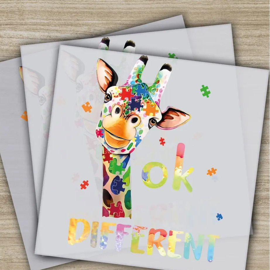 Autism Awareness Inclusion Ready to Press Personalized DTF Transfers Heat Press DTF Transfer