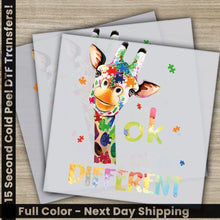 Load image into Gallery viewer, Autism Awareness Inclusion Ready to Press Personalized DTF Transfers Heat Press DTF Transfer
