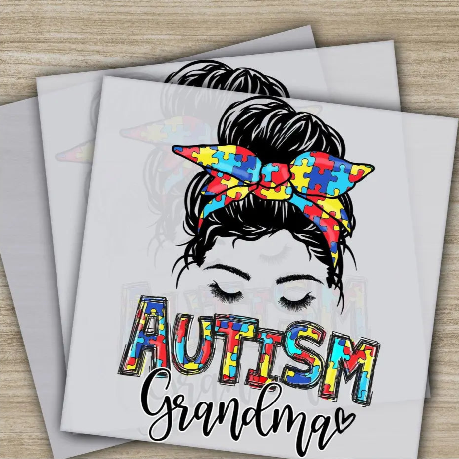 Autism Awareness Inclusion Ready to Press Personalized DTF Transfers Heat Press DTF Transfer