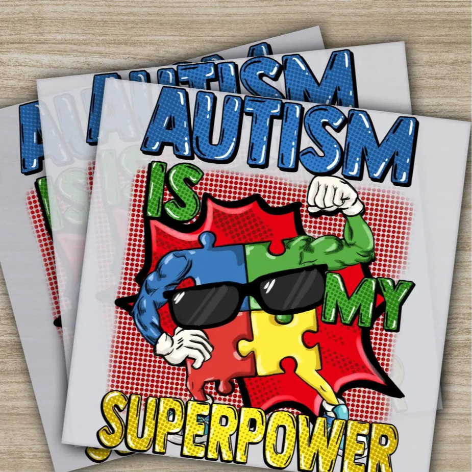Autism Awareness Inclusion Ready to Press Personalized DTF Transfers Heat Press DTF Transfer