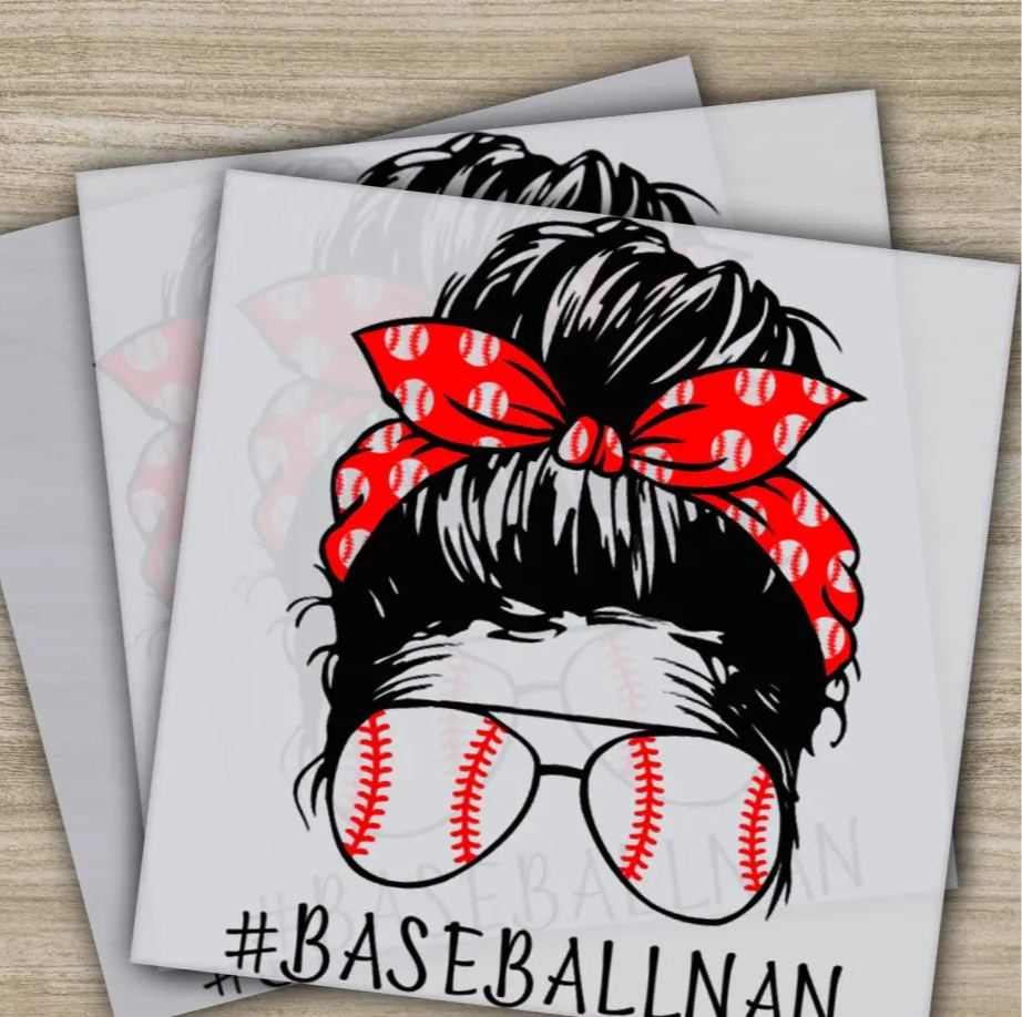 Baseball Mom Baseball Gift Baseball Season Ready to Press Personalized DTF Transfer High Quality Heat Press DTF Transfer