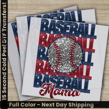 Load image into Gallery viewer, Baseball Mom Baseball Gift Baseball Season Ready to Press Personalized DTF Transfer High Quality Heat Press DTF Transfer
