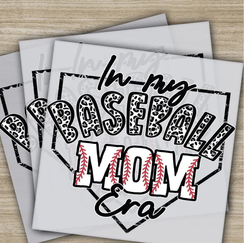 Baseball Mom Baseball Gift Baseball Season Ready to Press Personalized DTF Transfer High Quality Heat Press DTF Transfer