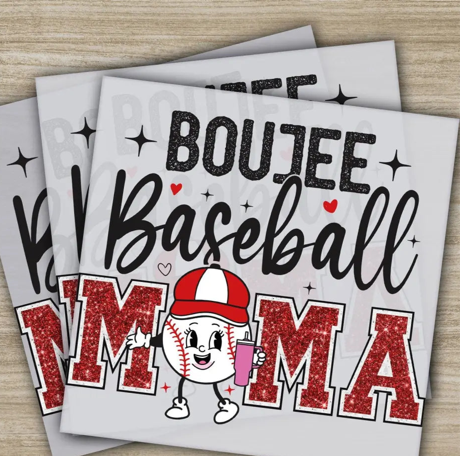 Baseball Mom Baseball Gift Baseball Season Ready to Press Personalized DTF Transfer High Quality Heat Press DTF Transfer
