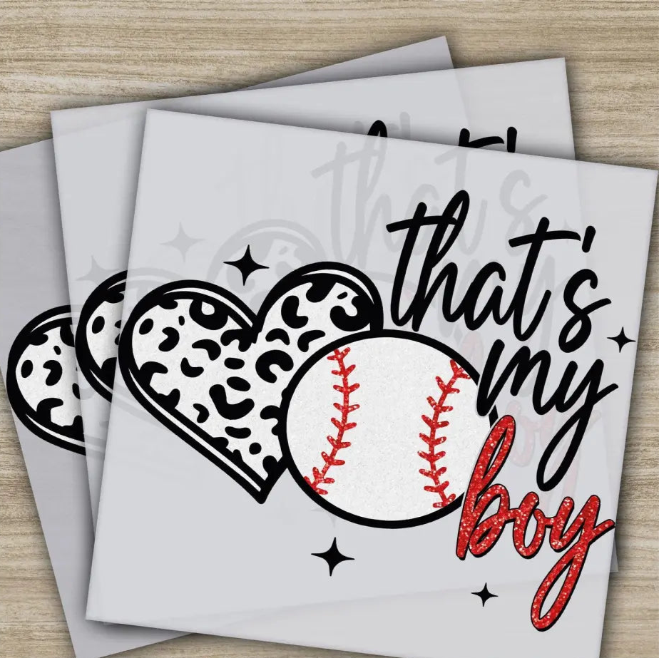 Baseball Mom Baseball Gift Baseball Season Ready to Press Personalized DTF Transfer High Quality Heat Press DTF Transfer
