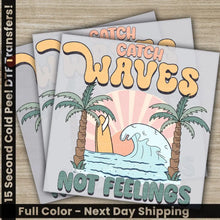 Load image into Gallery viewer, Beach Vibes Hello Summer Lets Go Surfing Ready to Press Personalized DTF Transfers s High Quality Heat Press DTF
