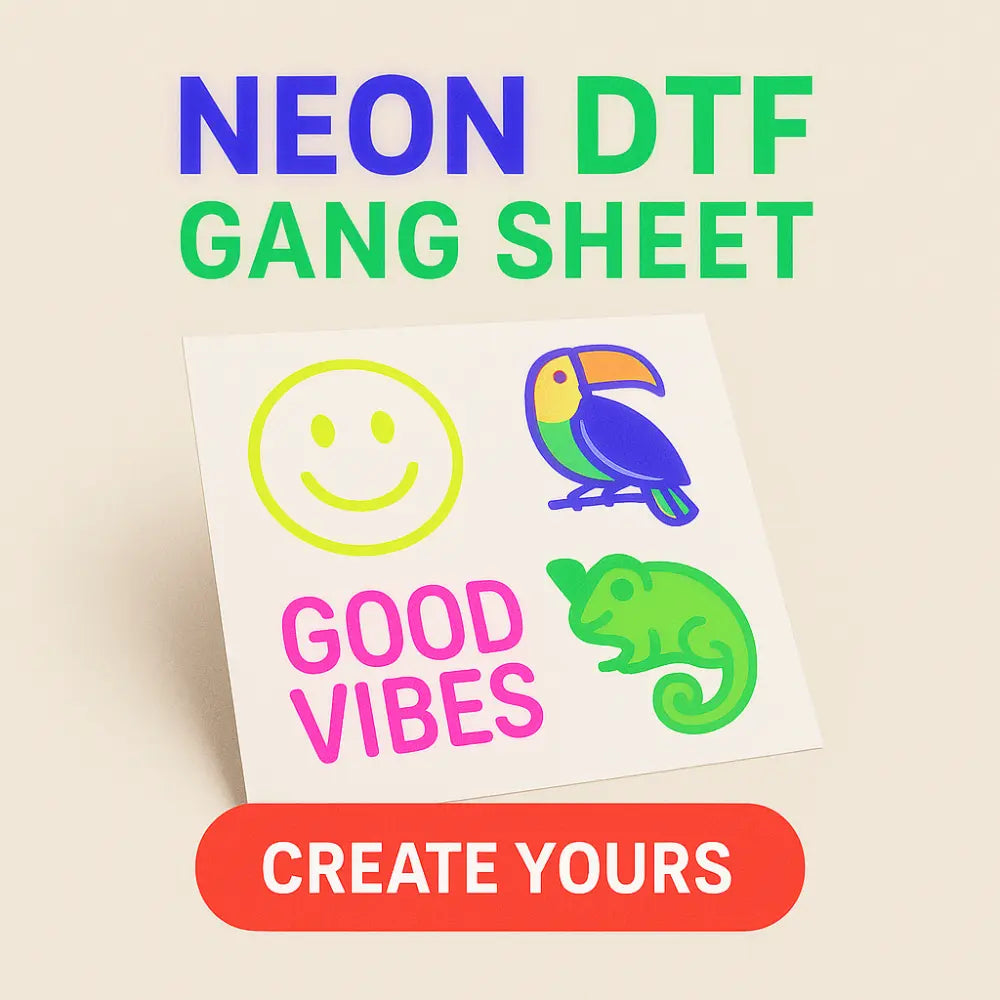 Build Your Own NEON DTF Gang Sheet