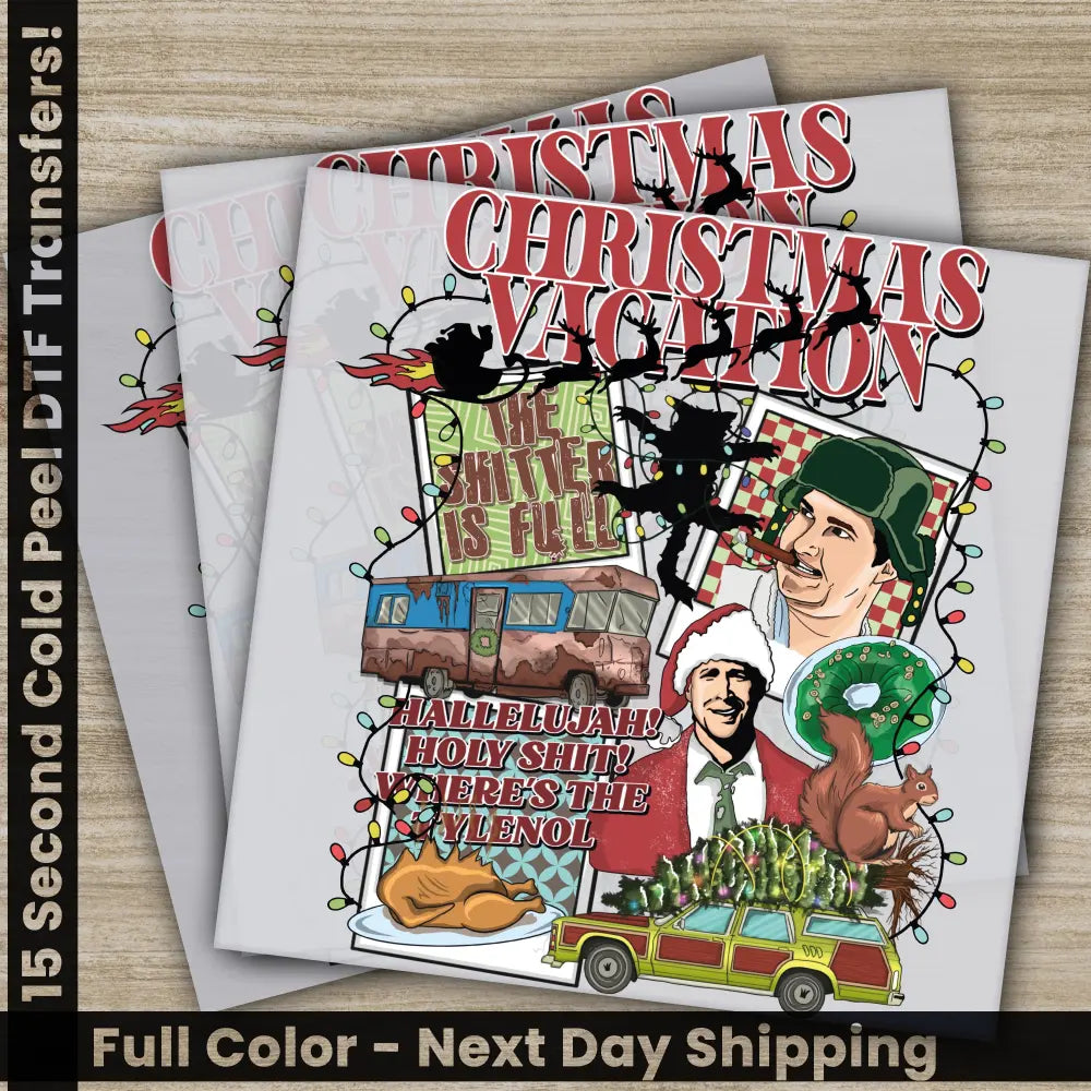Christmas DTF Transfers Ready to Press Personalized Gifts Direct to Film Sublimation Screen Prints Fast Shipping