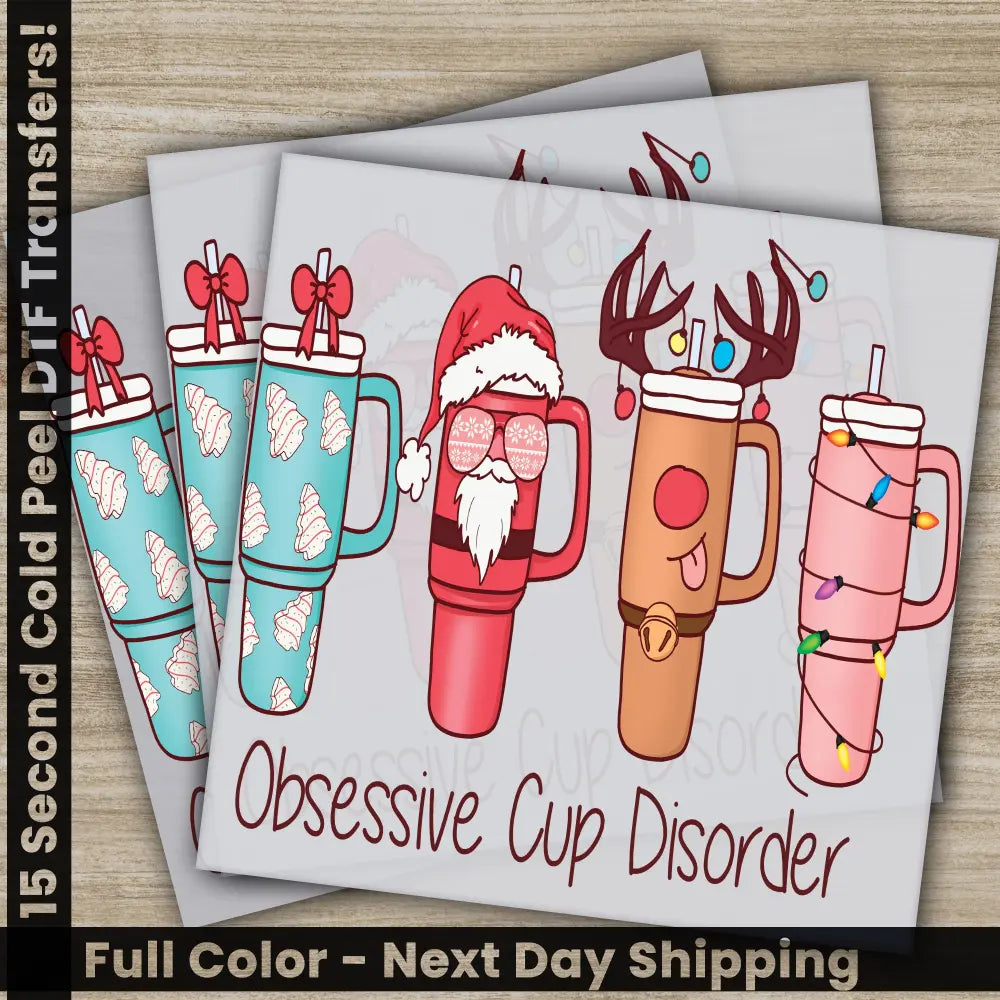 Christmas DTF Transfers Ready to Press Personalized Gifts Direct to Film Sublimation Screen Prints Fast Shipping