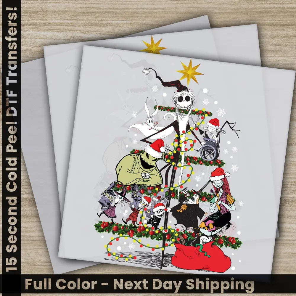 Christmas DTF Transfers Ready to Press Personalized Gifts Direct to Film Sublimation Screen Prints Fast Shipping