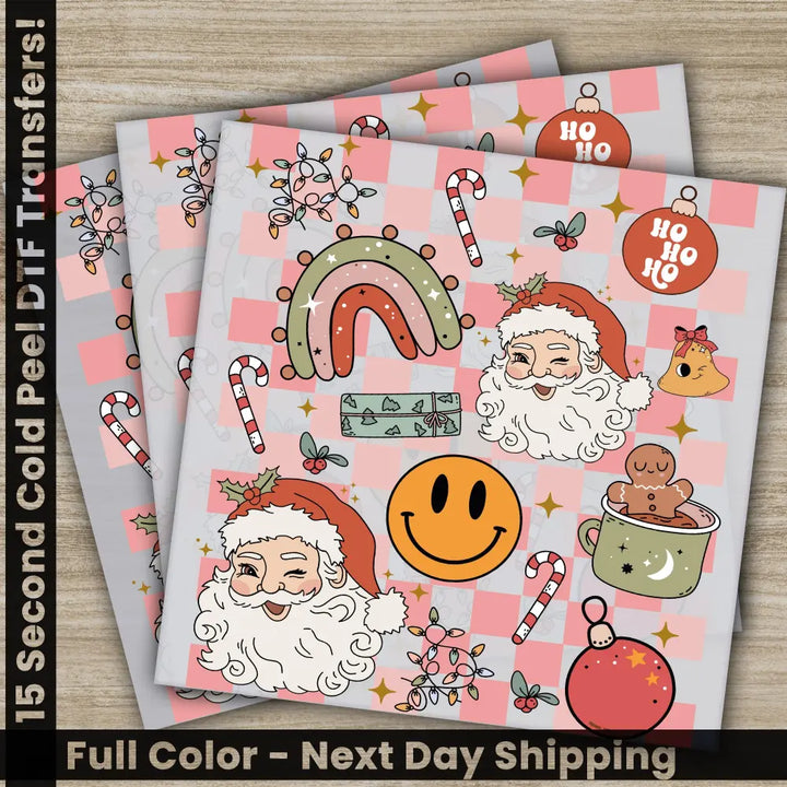 Christmas DTF Transfers Ready to Press Personalized Gifts Direct to Film Sublimation Screen Prints Fast Shipping