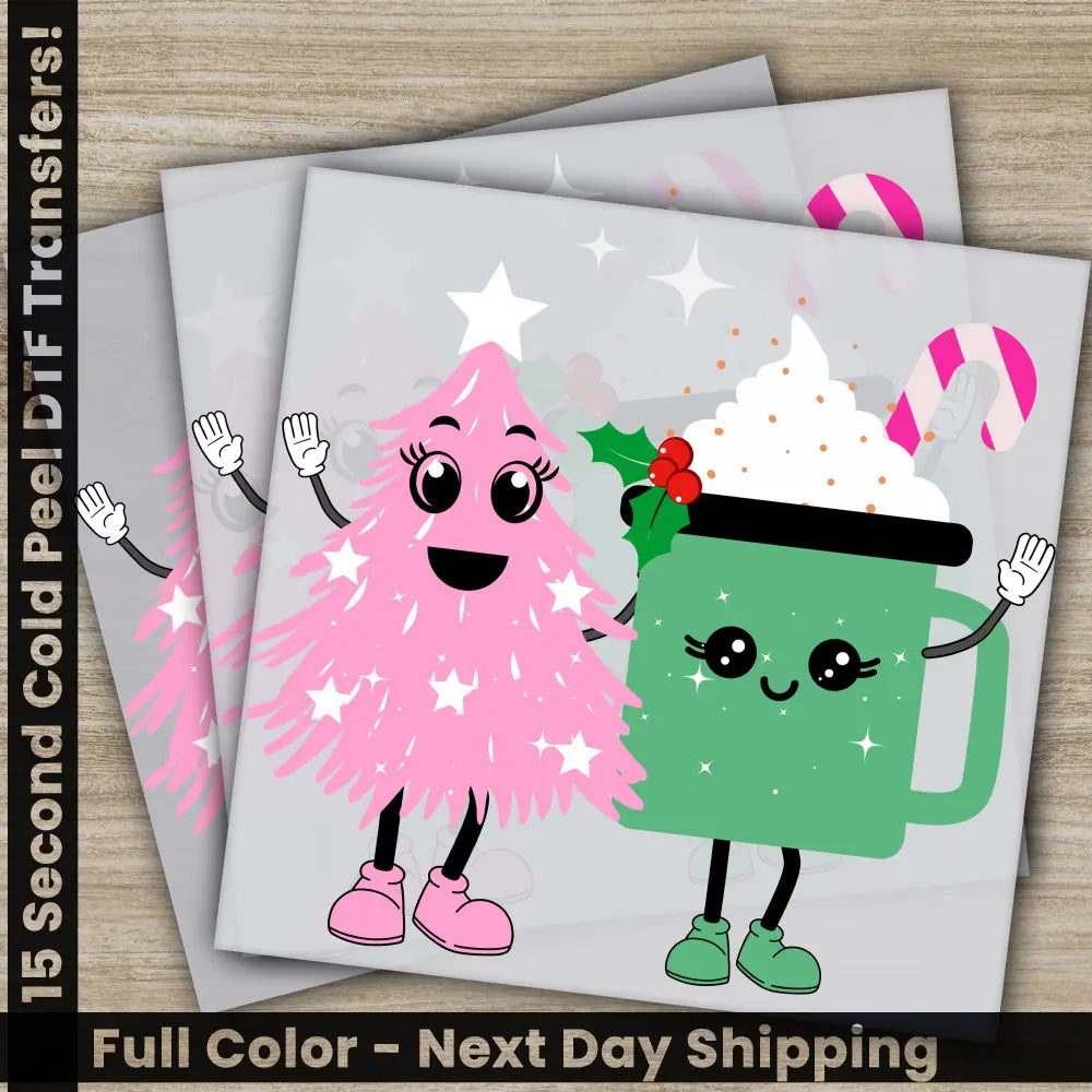 Christmas DTF Transfers Ready to Press Personalized Gifts Direct to Film Sublimation Screen Prints Fast Shipping