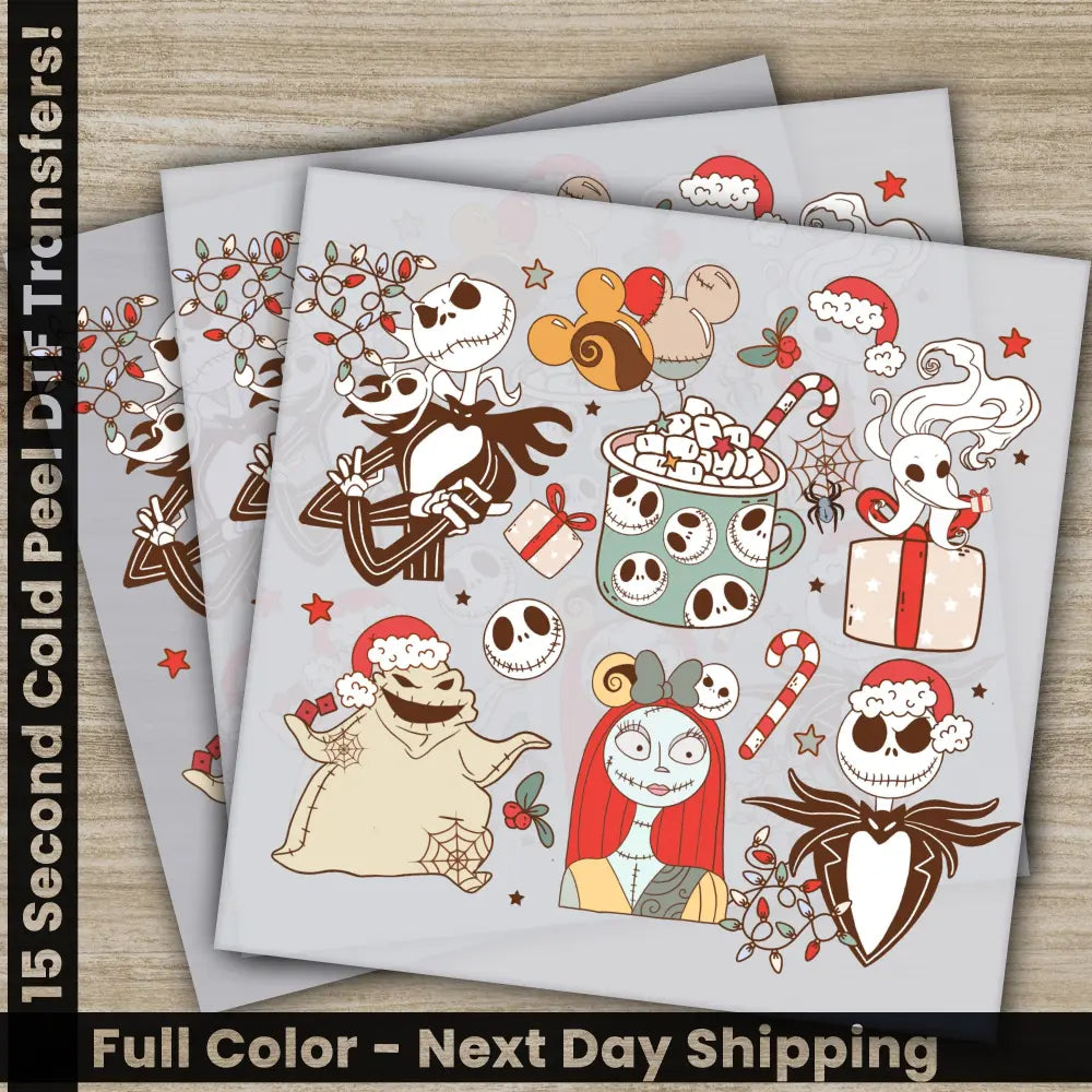 Christmas DTF Transfers Ready to Press Personalized Gifts Direct to Film Sublimation Screen Prints Fast Shipping