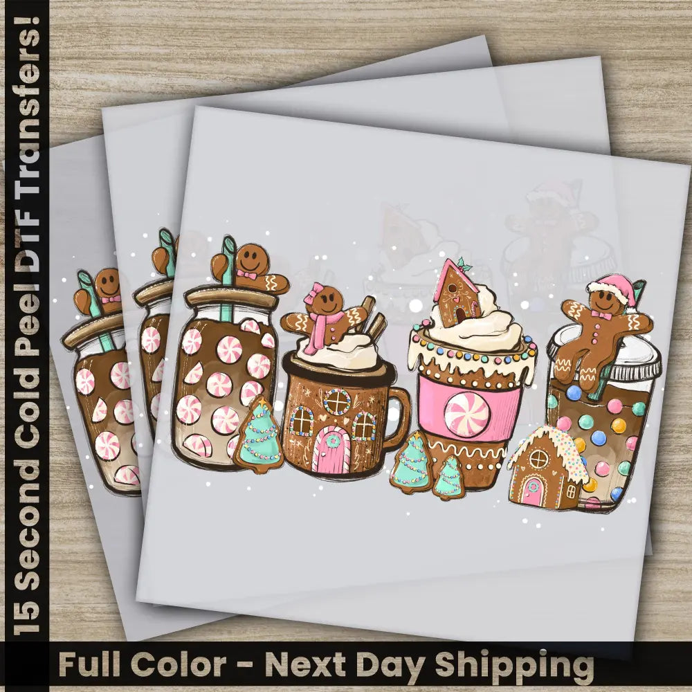 Christmas DTF Transfers Ready to Press Personalized Gifts Direct to Film Sublimation Screen Prints Fast Shipping